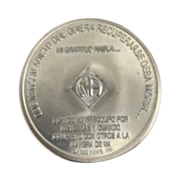 Medalla plateada tiempo limpio (español)