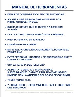 Lectura para los grupos: "Manual de Herramientas"
