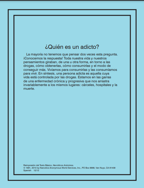 ¿Quién es un adicto?