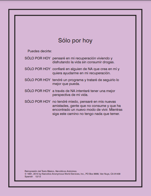 Solo por hoy